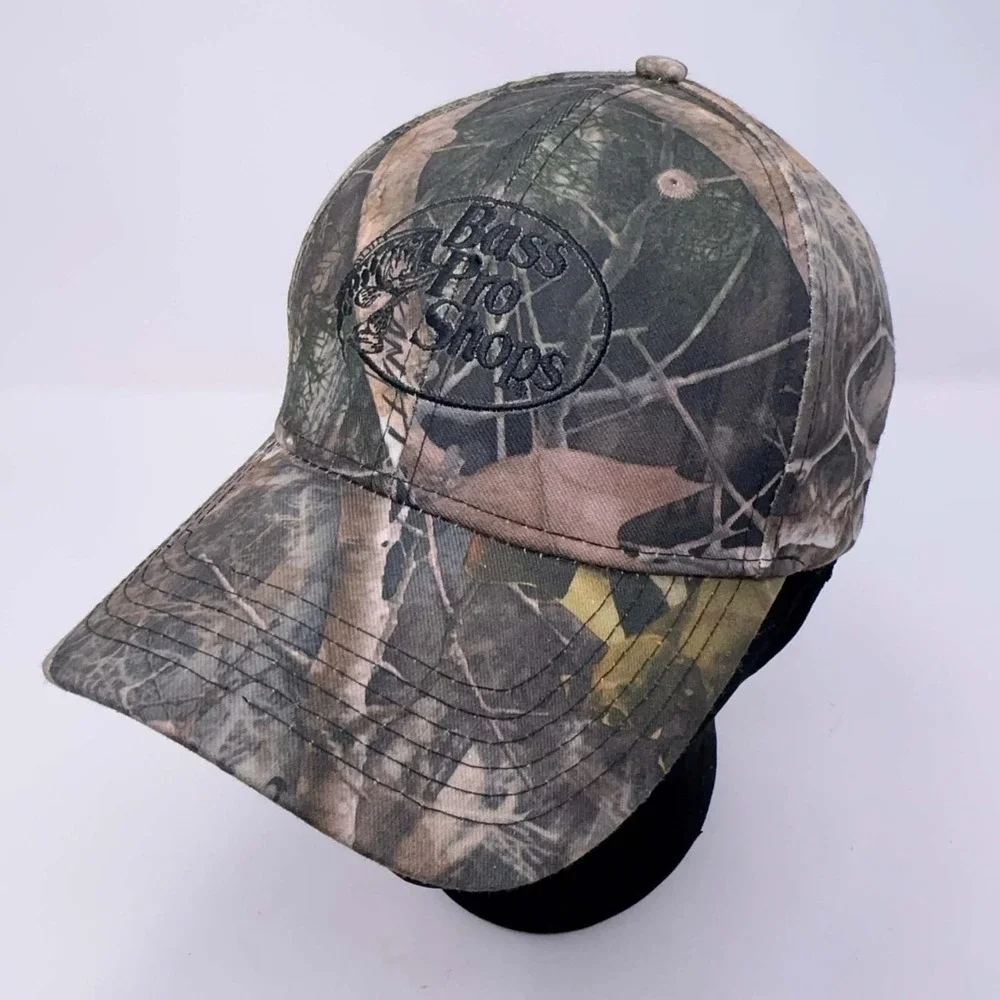Bass Pro Shops Camo Green Tonal Logo Snap-Back Cap TrueTimber Mens OSFA